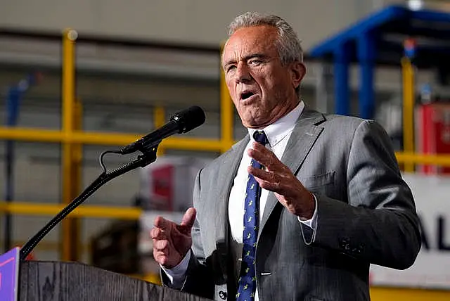 Robert F Kennedy Jr at a campaign event in Walker, Michigan