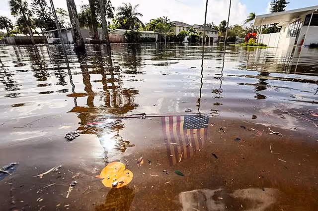 Flooded street