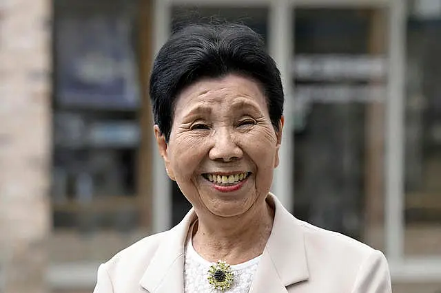 Head and shoulders of an elderly Japanese woman