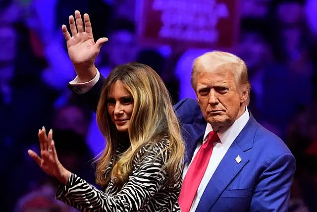 Donald Trump and his wife Melania