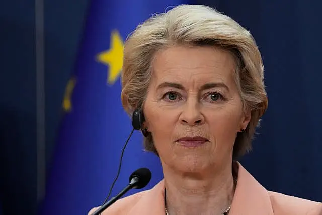 European Commission president Ursula von der Leyen (Darko Vojinovic/AP)