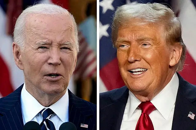 Composite photo of Joe Biden and Donald Trump