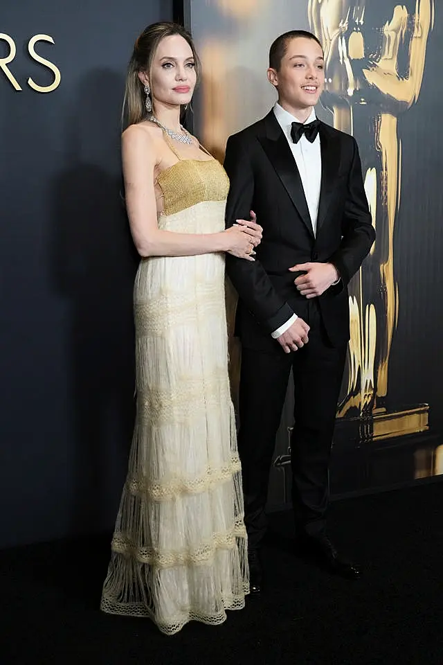 Angelina Jolie sports unbranded vintage gown with her son Knox Jolie