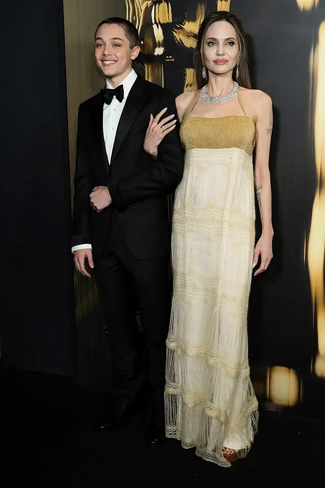 Angelina Jolie sports unbranded vintage gown with her son Knox Jolie