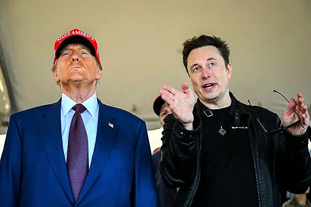 Donald Trump with Elon Musk