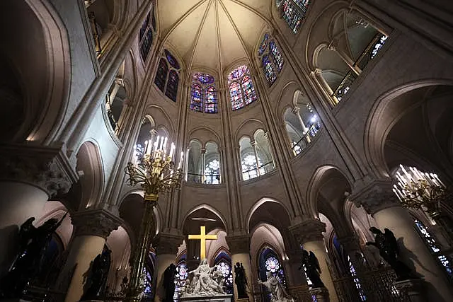 The ceiling of Notre Dame Cathedral