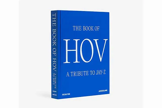 This book cover image released by Assouline shows The Book Of Hov: A Tribute To Jay-Z 