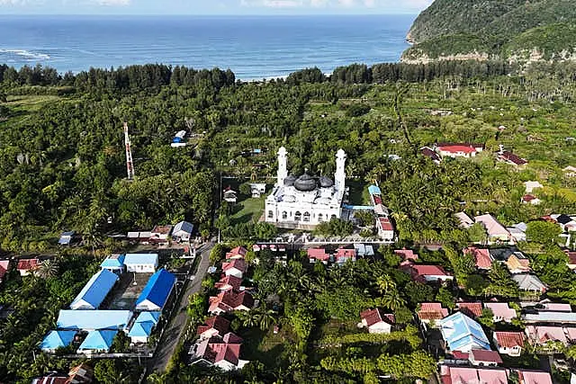 Rahmatullah Mosque in Lampuuk village, one of the areas hardest hit by Indian Ocean tsunami in 2004, in Aceh Besar