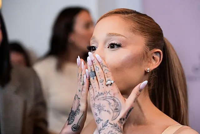 Ariana Grande arrives at the Golden Globes first-time nominee celebration