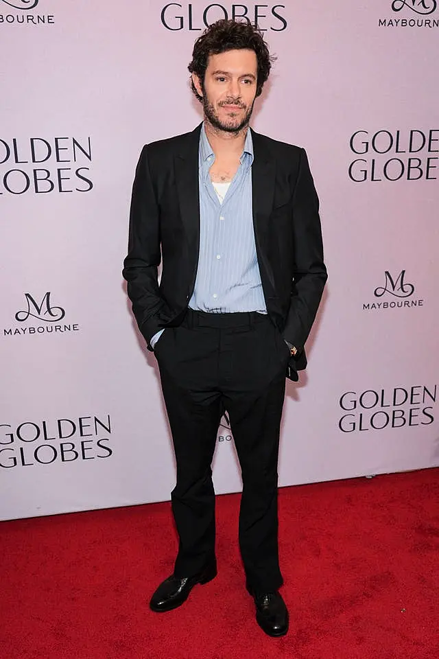 Adam Brody arrives at the Golden Globes first-time nominee celebration 