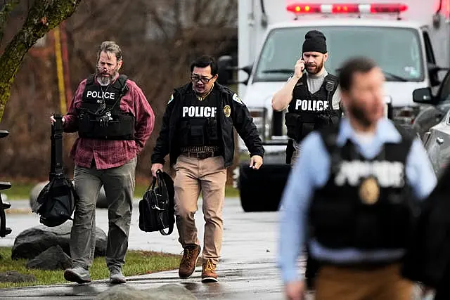 Police with bullet-proof vests