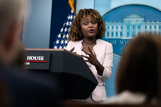 White House press secretary Karine Jean-Pierre