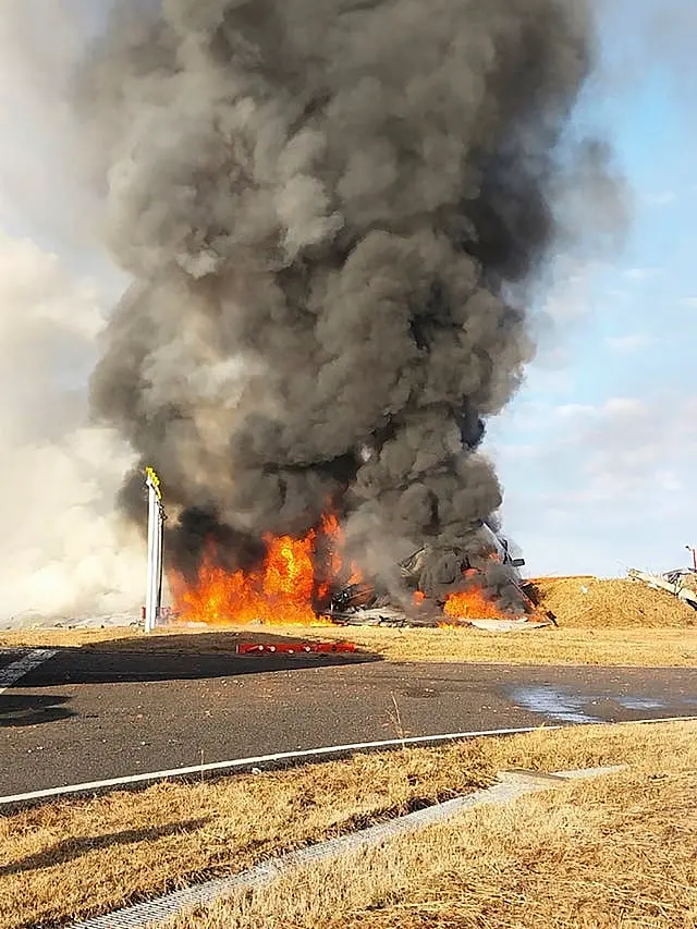 Plane fire in South Korea