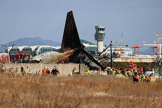 APTOPIX South Korea Plane Fire