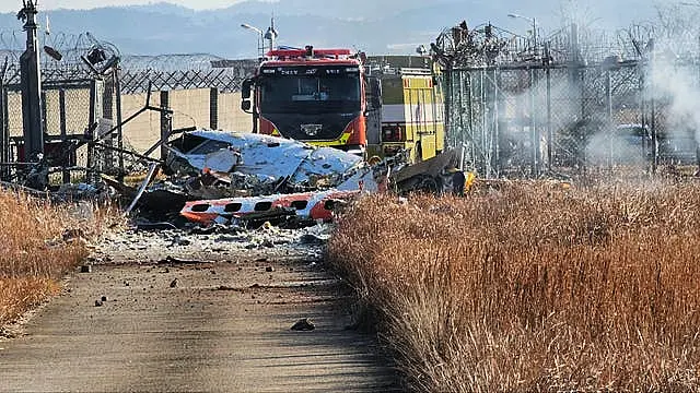 Plane fire in South Korea