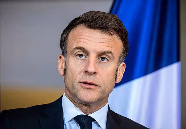 President of France Emmanuel Macron 