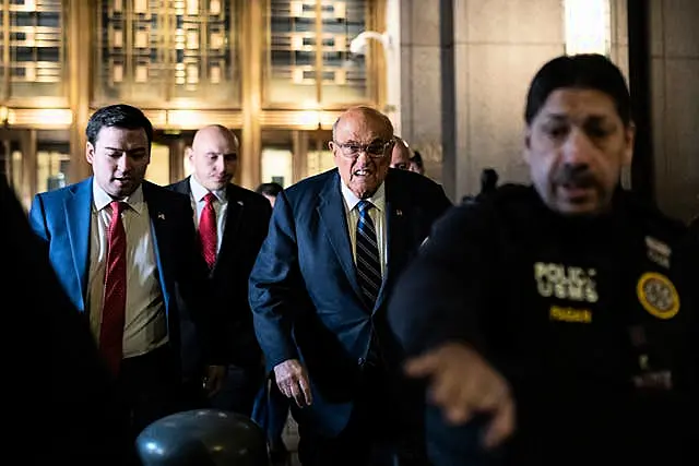 Rudy Giuliani in court