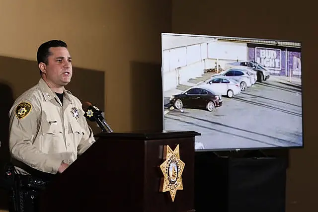 Las Vegas Metropolitan Police Department Assistant Sheriff Dori Koren speaks during a press conference