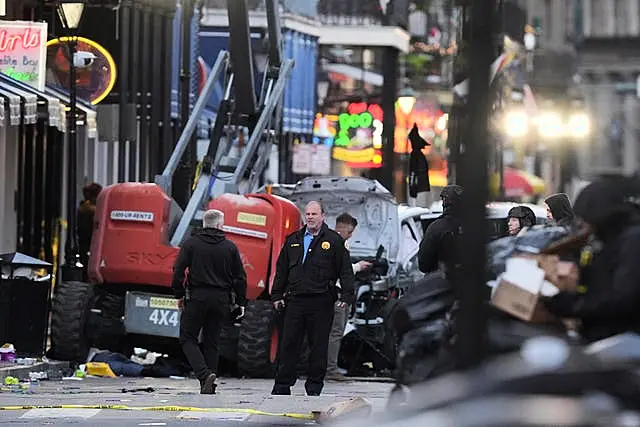 APTOPIX New Orleans Car Into Crowd