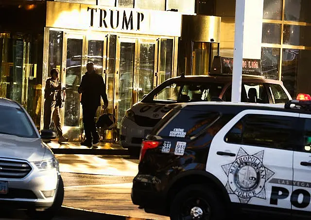 Police outside the hotel