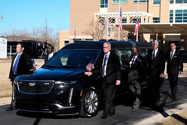 Jimmy Carter's funeral motorcade