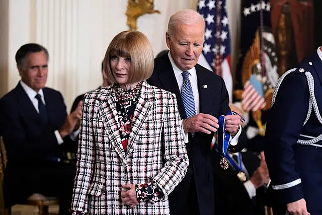 President Joe Biden with Anna Wintour