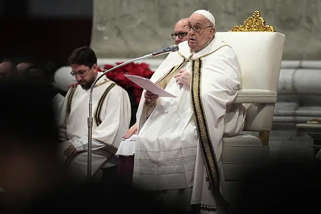 The Pope celebrates Mass