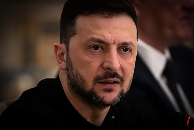 Ukrainian president Volodymyr Zelensky 