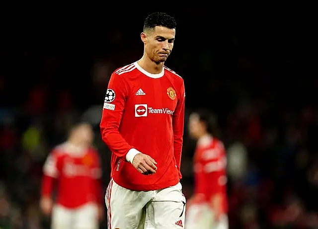 Manchester United were without Cristiano Ronaldo against Leicester (Martin Rickett/PA)