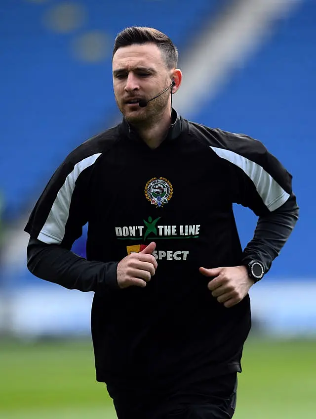 Match official Dan Cook (Mike Hewitt/PA)