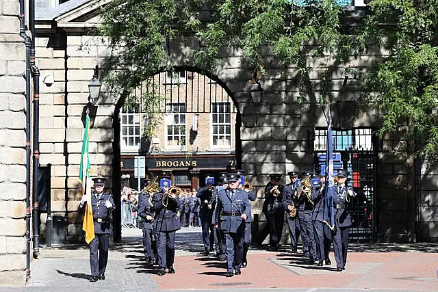 Gardai parade