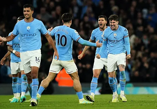 Manchester City celebrate