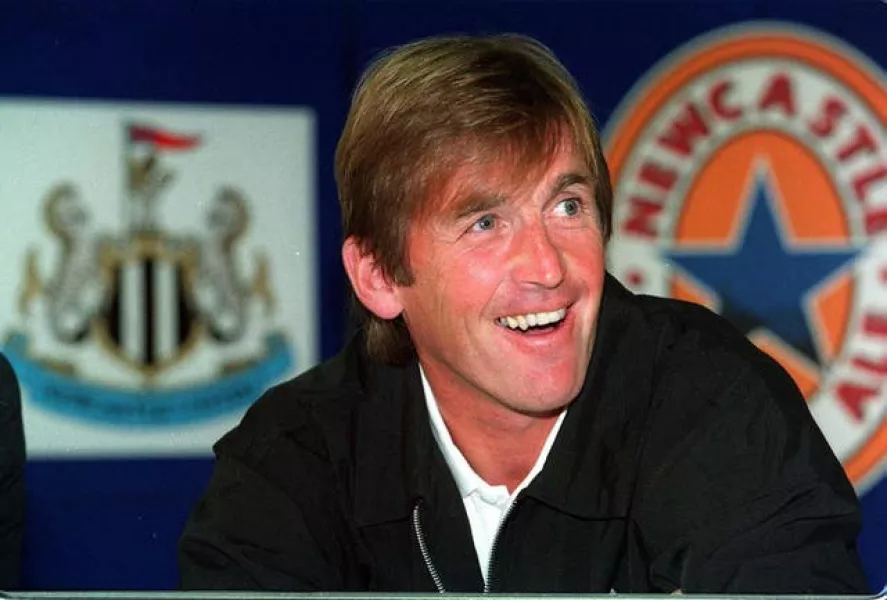 Kenny Dalglish during a Newcastle press conference
