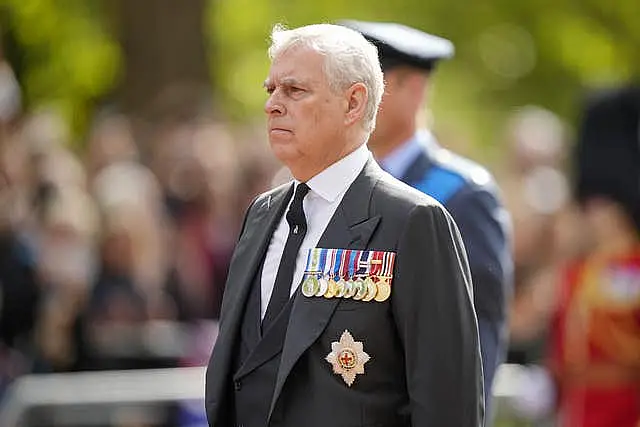 The Duke of York (Martin Meissner/PA)