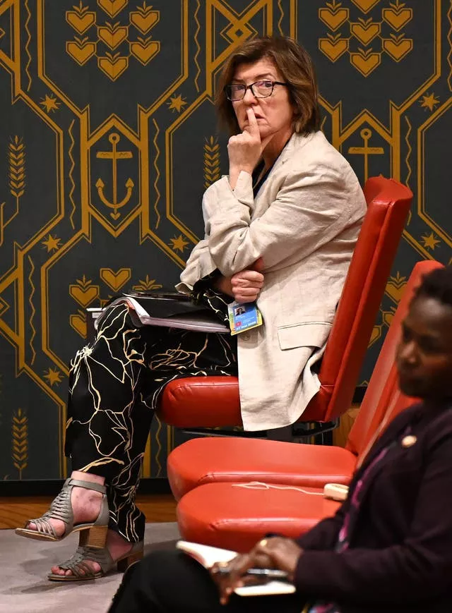 Downing Street Chief of Staff Sue Gray attends the 79th United Nations General Assembly at the UN headquarters in New York