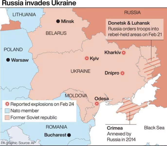 Russia invades Ukraine