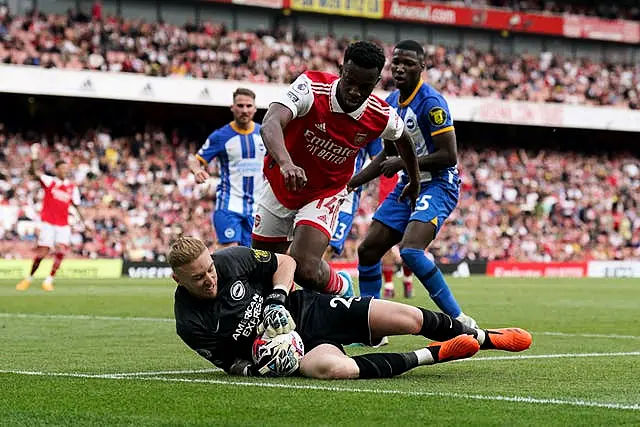 Invincible at home! Arsenal set new unbeaten record under Mikel Arteta -  and longest run in five years - with victory over Brighton