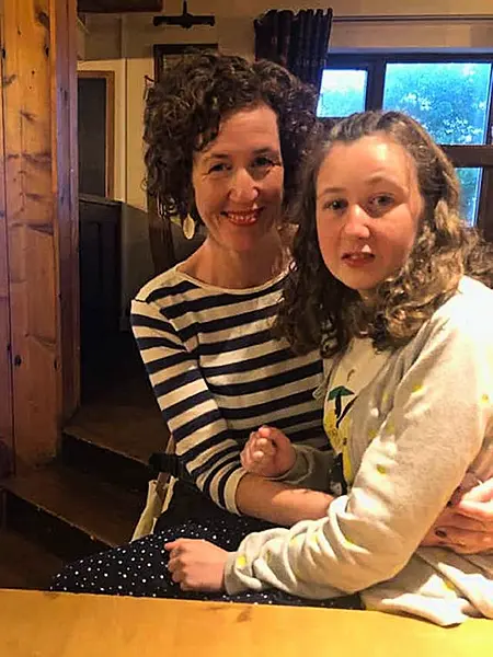 Meabh Quoirin with her daughter Nora 