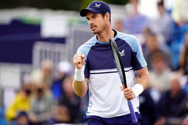 Andy Murray started his grass-court campaign with a comfortable victory