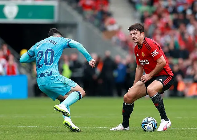 Manchester United’s Harry Maguire made up for his first-half error against Athletic Bilbao