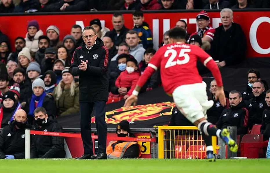 Manchester United beat Crystal Palace in Ralf Rangnick's first match in charge