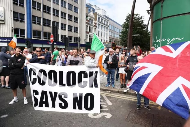 Anti-Islamic protest – Belfast