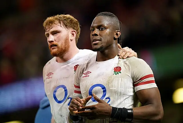 Ollie Chessum, left, and Maro Itoje