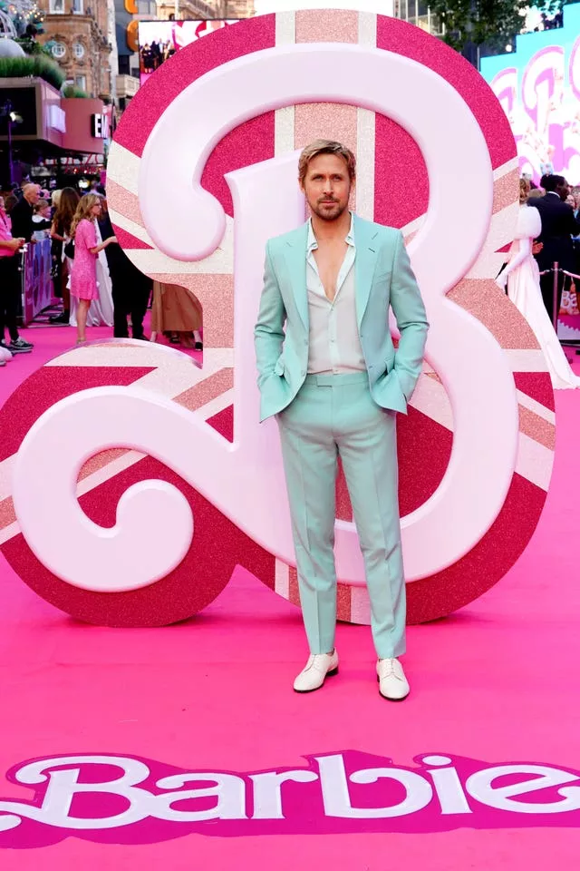 Ryan Gosling at the European premiere of Barbie at Cineworld Leicester Square in London