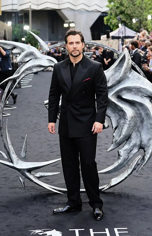 Henry Cavill attends The Witcher series three premiere after