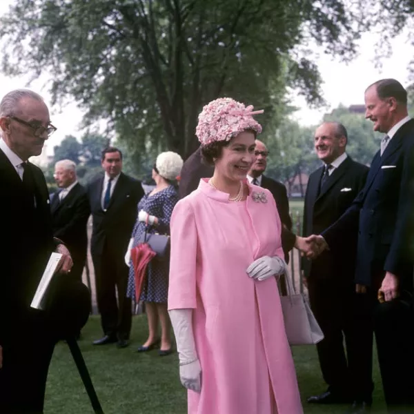 Queen Elizabeth II at the Royal Hospital garden party, 1967