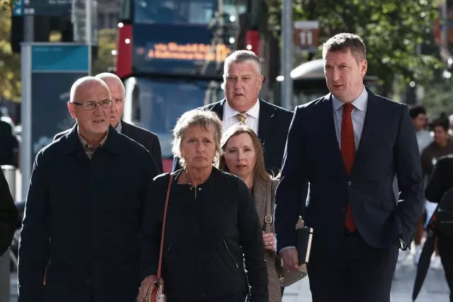 Pat Finucane's family