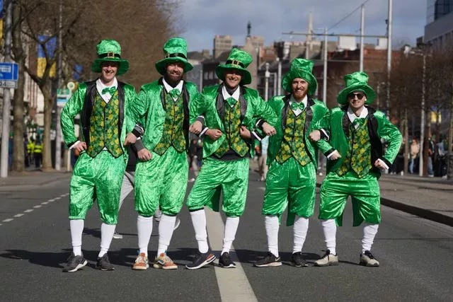 The St Patrick’s Day Parade in Dublin draws huge crowds