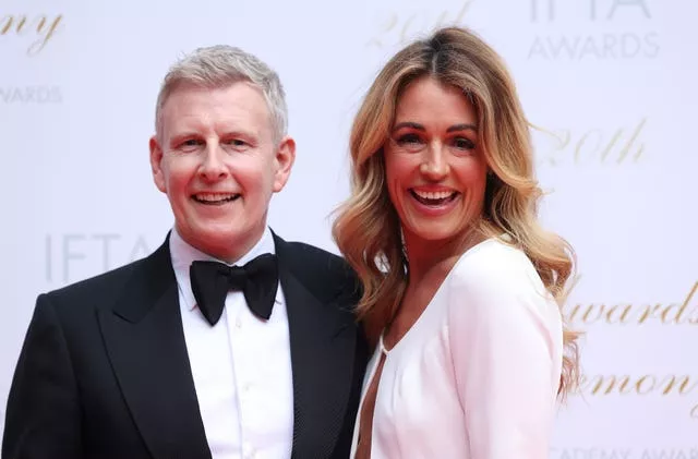 Patrick Kielty and Cat Deeley on the red carpet