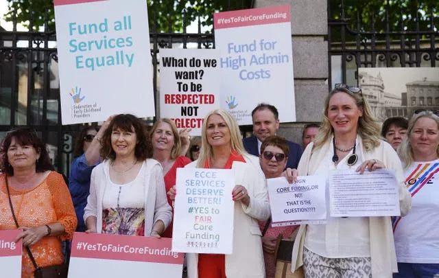 Childcare protest